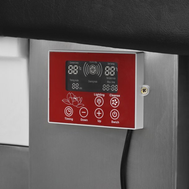 Frisrstol/seng med Japansk hoved spa. Sort