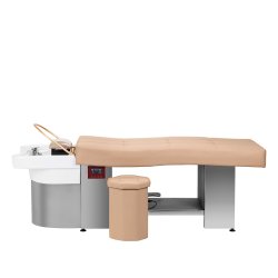 Frisrstol/seng med Japansk hoved Spa. Beige