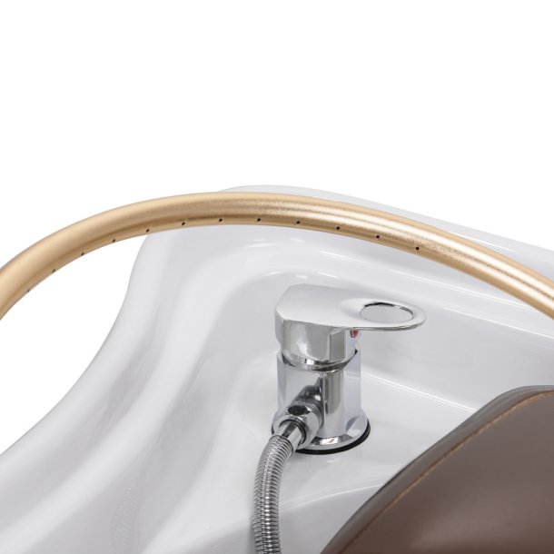 Frisrstol/seng med Japansk hoved  spa. Brun