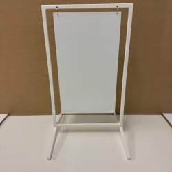 Skilt med buede ben (X-large) svejset - tryk er inkluderet i prisen