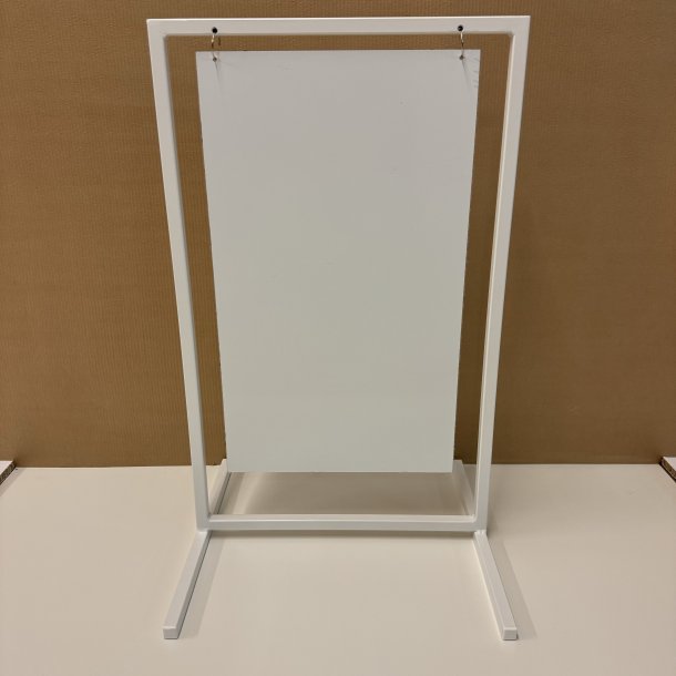 Skilt med lige ben (small) svejset - tryk er inkluderet i prisen