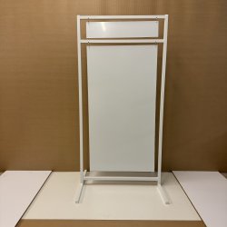 Logo skilt med lige ben (X-large) svejset - tryk er inkluderet i prisen