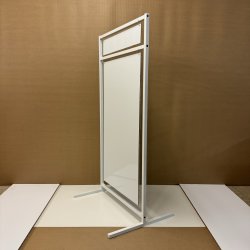 Logo skilt med lige ben (X-large) svejset - tryk er inkluderet i prisen