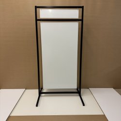 Logo skilt med lige ben (X-large) svejset - tryk er inkluderet i prisen