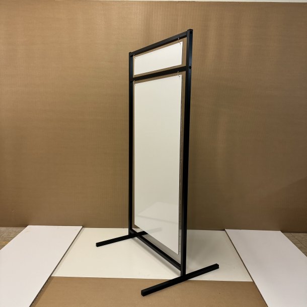 Logo skilt med lige ben (X-large) svejset - tryk er inkluderet i prisen