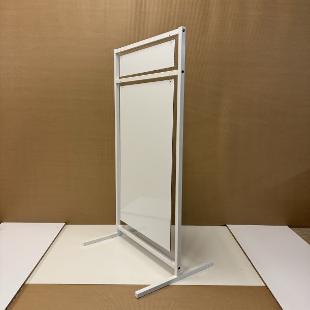 Logo skilt med lige ben (medium) svejset - tryk er inkluderet i prisen