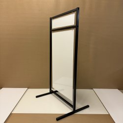 Logo skilt med lige ben (medium) svejset - tryk er inkluderet i prisen