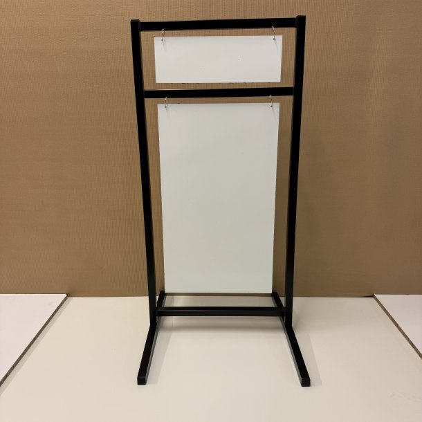 Logo skilt med buede ben (X-large) svejset - tryk er inkluderet i prisen