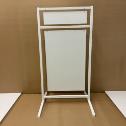 Logo skilt med buede ben (medium) svejset - tryk er inkluderet i prisen