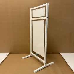 Logo skilt med buede ben (small) svejset - tryk er inkluderet i prisen