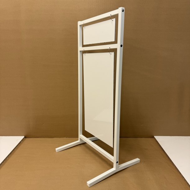 Logo skilt med buede ben (small) svejset - tryk er inkluderet i prisen