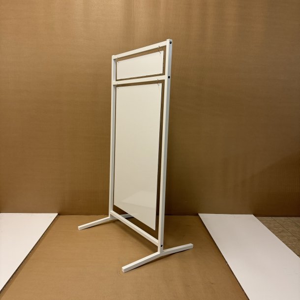 Logo skilt med buede ben (X-large) svejset - tryk er inkluderet i prisen