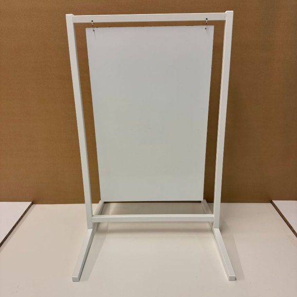 Skilt med buede ben (medium) boltet - tryk er inkluderet i prisen