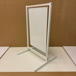 Skilt med buede ben (medium) boltet - tryk er inkluderet i prisen