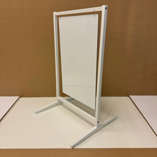 Skilt med buede ben (medium) boltet - tryk er inkluderet i prisen