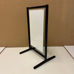 Skilt med buede ben (small) boltet - tryk er inkluderet i prisen