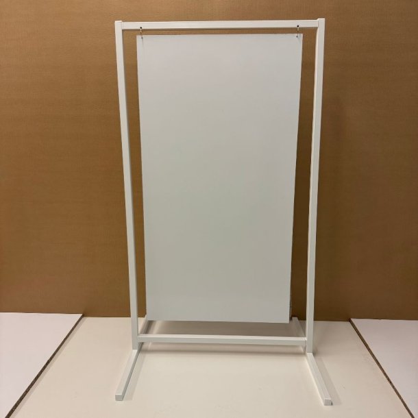 Skilt med lige ben (X-large) boltet - tryk er inkluderet i prisen