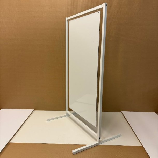 Skilt med lige ben (X-large) boltet - tryk er inkluderet i prisen