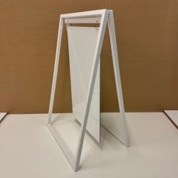 Vinkel skilt u/bund - tryk er inkluderet i prisen