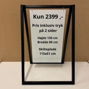 Angle sign (X-large) - printing is included in the price