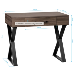Frisr konsol i flot wenge tr