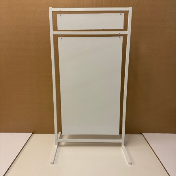 Logo skilt med lige ben (large) boltet - tryk er inkluderet i prisen