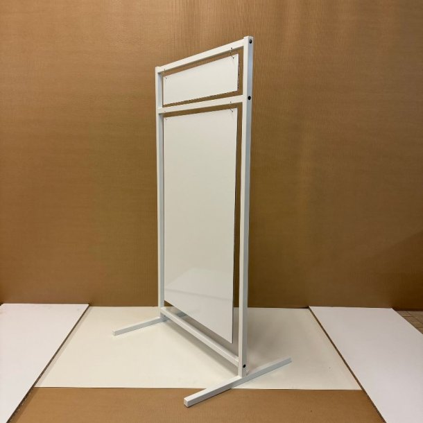 Logo skilt med lige ben (large) boltet - tryk er inkluderet i prisen