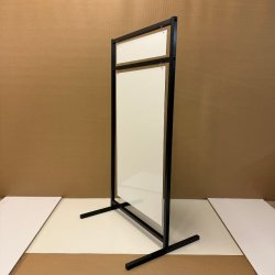 Logo skilt med lige ben (large) boltet - tryk er inkluderet i prisen