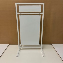 Logo skilt med lige ben (small) boltet - tryk er inkluderet i prisen