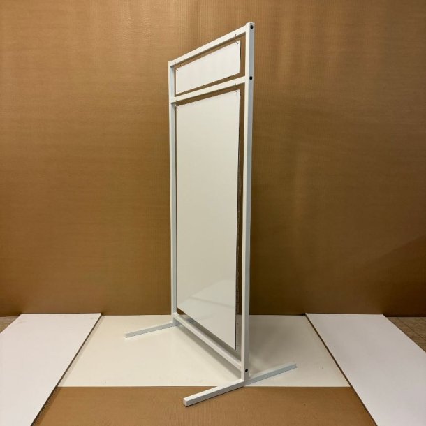 Logo skilt med lige ben (X-large) boltet - tryk er inkluderet i prisen