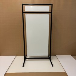 Logo skilt med lige ben (X-large) boltet - tryk er inkluderet i prisen