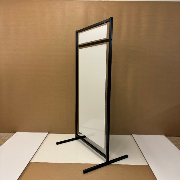 Logo skilt med lige ben (X-large) boltet - tryk er inkluderet i prisen