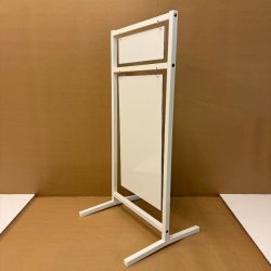 Logo skilt med buede ben (small) boltet - tryk er inkluderet i prisen