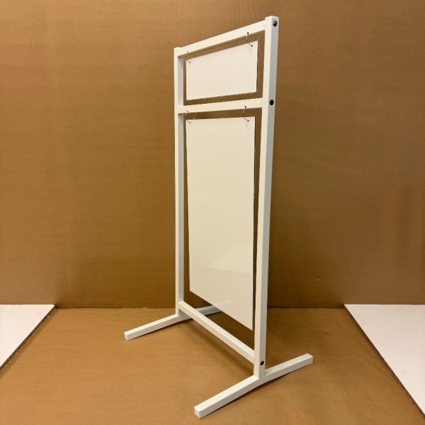 Logo skilt med buede ben (small) boltet - tryk er inkluderet i prisen