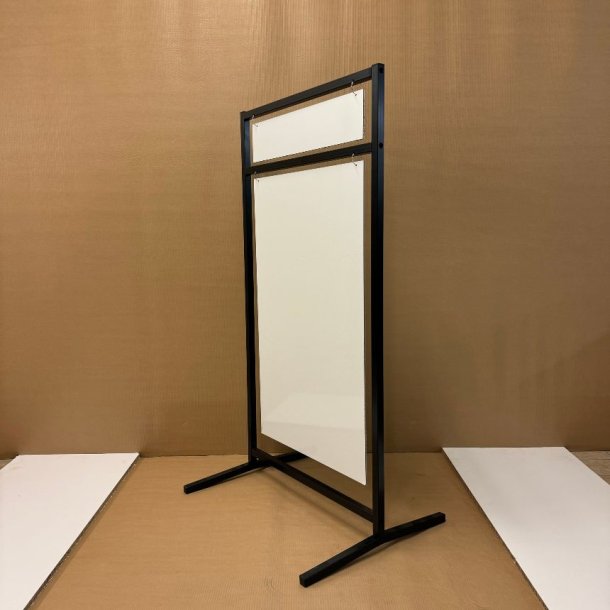 Logo skilt med buede ben (X-large) boltet - tryk er inkluderet i prisen